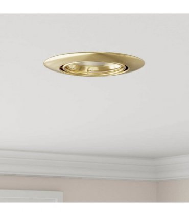 vidaXL Spotlight 12 pcs Gold 9 x 9 x 2.5 cm Metal