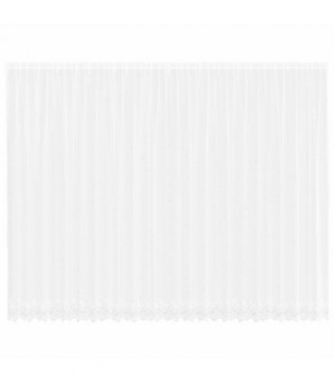 vidaXL Lace Curtain with Curtains Floral White 280 x 600 cm Polyester