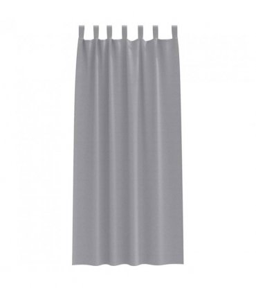 vidaXL Blackout Curtains with Rings 2 pcs Light Grey 245 x 140 cm