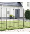 vidaXL Garden Fence Woerden Grey 170 x 215 cm Powder-Coated Steel