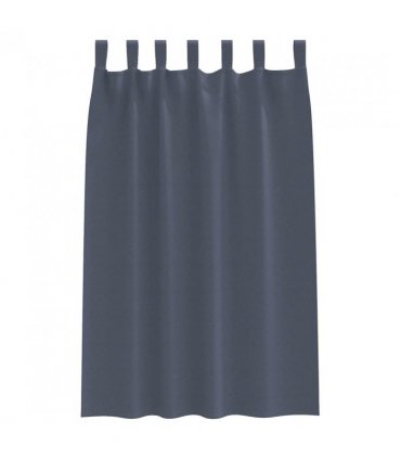 vidaXL Blackout Curtains with Rings 2 pcs Anthracite 175 x 140 cm