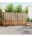vidaXL Outdoor Sofa Set 5 pcs Natural Solid Acacia Wood
