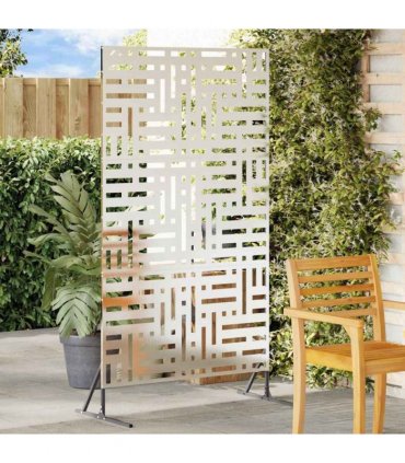 vidaXL Privacy Screen 100 x 50 x 180 cm Stainless Steel Silver