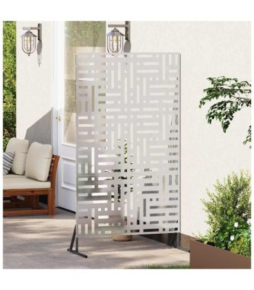vidaXL Privacy Screen 100 x 50 x 180 cm Stainless Steel Silver