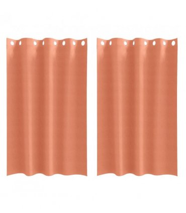 vidaXL Blackout Curtains with Rings 2 pcs Terracotta 175 x 140 cm