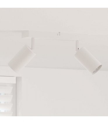vidaXL Ceiling Spotlight with Spotlights White 26 x 6 x 16 cm Metal