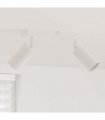vidaXL Ceiling Spotlight with Spotlights White 26 x 6 x 16 cm Metal
