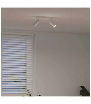 vidaXL Ceiling Spotlight with Spotlights White 26 x 6 x 16 cm Metal