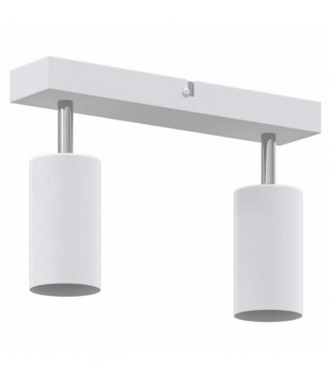 vidaXL Ceiling Spotlight with Spotlights White 26 x 6 x 16 cm Metal