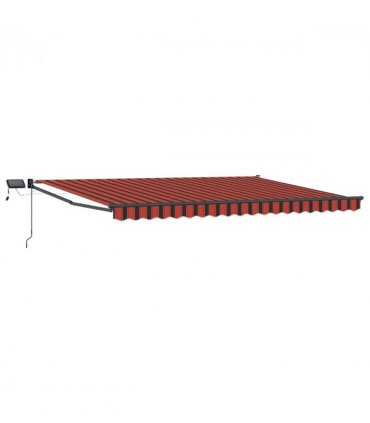 vidaXL Manual Retractable Awning with LEDs 4 x 3 m