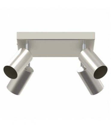 vidaXL Ceiling Spotlight with Spotlights Nickel 26 x 26 x 16 cm Metal