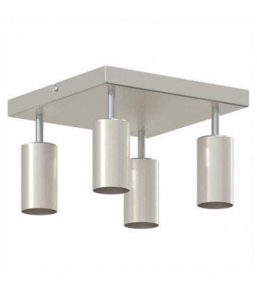 vidaXL Ceiling Spotlight with Spotlights Nickel 26 x 26 x 16 cm Metal