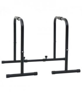vidaXL Dip Bar Manual Black 116 x 66 x 74.5 cm Powder-Coated Steel