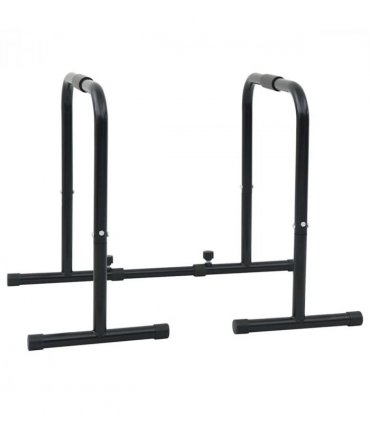 vidaXL Dip Bar Manual Black 116 x 66 x 74.5 cm Powder-Coated Steel