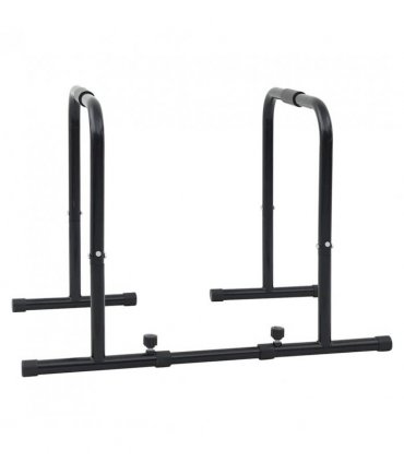 vidaXL Dip Bar Manual Black 116 x 66 x 74.5 cm Powder-Coated Steel