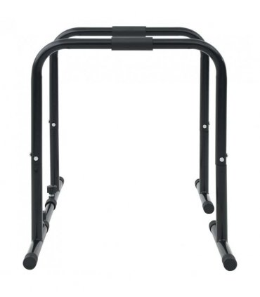 vidaXL Dip Bar Manual Black 116 x 66 x 74.5 cm Powder-Coated Steel