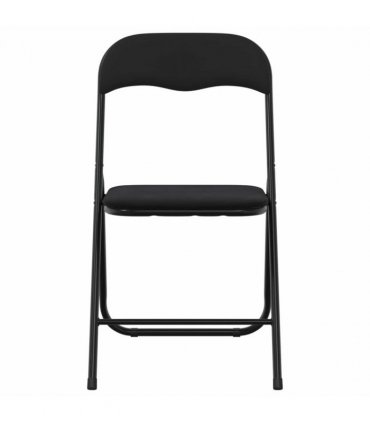 vidaXL Folding Chair 2 pcs Black 48 x 44 x 78 cm Velvet