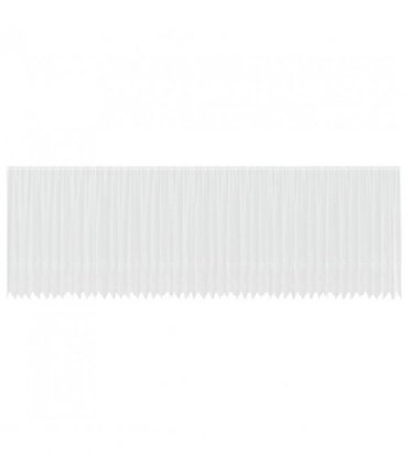 vidaXL Lace Curtain with Curtains Floral White 200 x 1200 cm Polyester