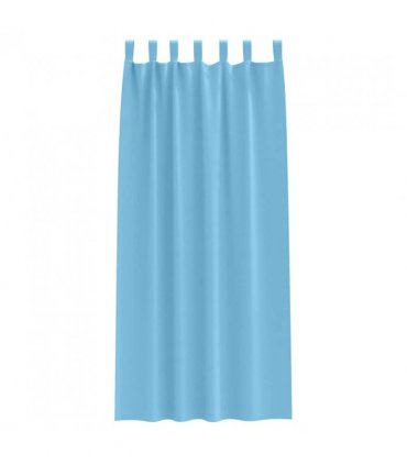 vidaXL Blackout Curtains with Rings 2 pcs Light Blue 260 x 140 cm