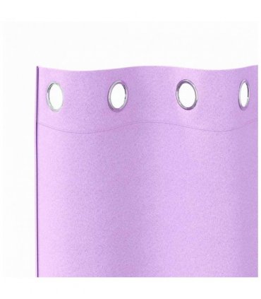 vidaXL Blackout Curtains with Rings 2 pcs Purple 140 x 140 cm