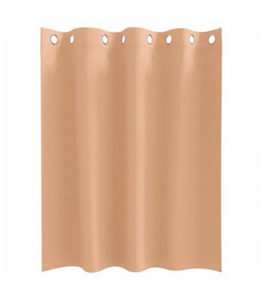 vidaXL Blackout Curtains with Rings 2 pcs Light Brown 140 x 140 cm