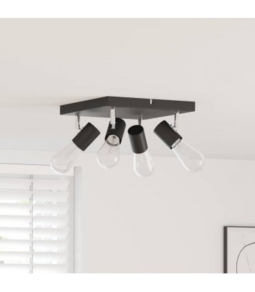 vidaXL Ceiling Spotlight Black 26.5 x 26 x 11.5 cm Metal