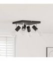 vidaXL Ceiling Spotlight Black 26.5 x 26 x 11.5 cm Metal