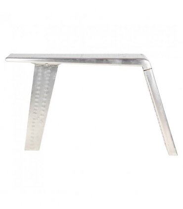 vidaXL Aviator Desk Silver 112x50x76 cm Metal