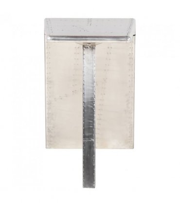 vidaXL Aviator Desk Silver 112x50x76 cm Metal