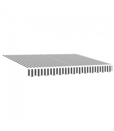 vidaXL Electric Retractable Awning Anthracite and White 3.5 x 2.5 m