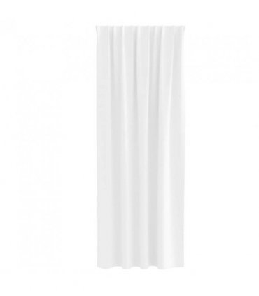 vidaXL Blackout Curtains with Rings 2 pcs Pure White 245 x 140 cm