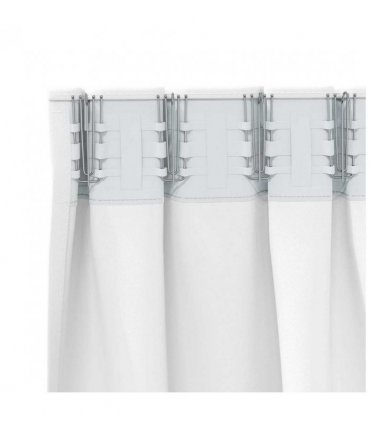 vidaXL Blackout Curtains with Rings 2 pcs Pure White 245 x 140 cm
