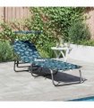 vidaXL Folding Sun Lounger Folding Multicolour 190 x 57 x 81 cm Oxford