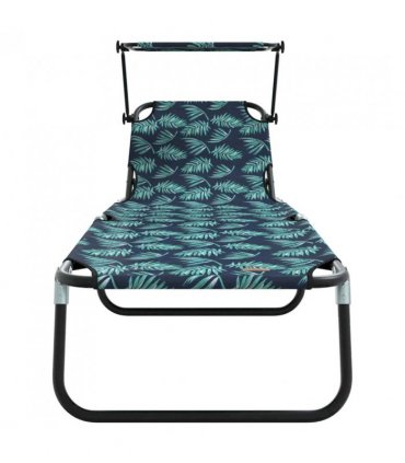 vidaXL Folding Sun Lounger Folding Multicolour 190 x 57 x 81 cm Oxford