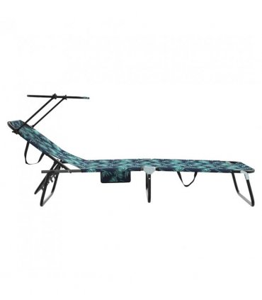 vidaXL Folding Sun Lounger Folding Multicolour 190 x 57 x 81 cm Oxford