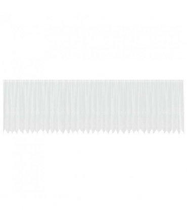 vidaXL Lace Curtain with Curtains Floral White 140x900cm Polyester