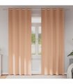 vidaXL Blackout Curtains with Rings 2 pcs Light Brown 260 x 140 cm