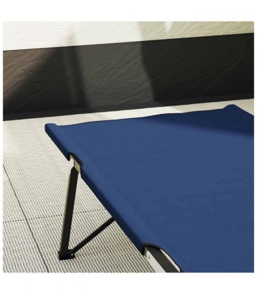 vidaXL Folding Camping Bed Blue 206 x 76 x 74 cm Oxford and Steel