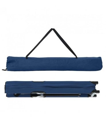 vidaXL Folding Camping Bed Blue 206 x 76 x 74 cm Oxford and Steel