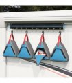 vidaXL Storage Bag 4 pcs Grey and Blue 24 x 16 x 24 cm Oxford