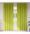vidaXL Blackout Curtains with Rings 2 pcs Green 225 x 140 cm Polyester