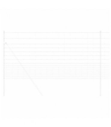vidaXL Field Fence Silver