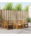 vidaXL Sofa Sets 7 pcs Natural Solid Acacia Wood