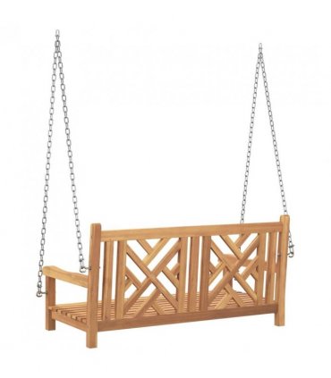 vidaXL Garden Swing Bench 114 x 60 x 64 cm Solid Teak Wood
