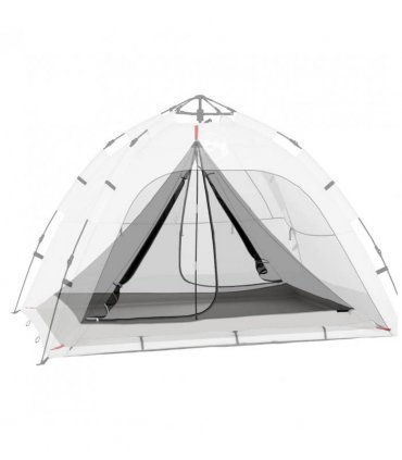 vidaXL Inner Tent with Roof with Storage Black 240 x 160 x 133 cm Mesh