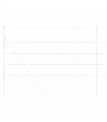 vidaXL Field Fence Silver