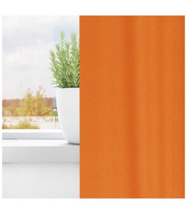 vidaXL Blackout Curtains with Rings 2 pcs Bright Orange 140 x 140 cm