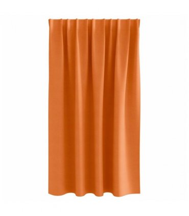 vidaXL Blackout Curtains with Rings 2 pcs Bright Orange 140 x 140 cm