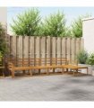 vidaXL Outdoor Sofa Set 5 pcs Natural Solid Acacia Wood