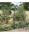 vidaXL Garden Light Vintage Brushed Green 57 x 49 x 241 cm